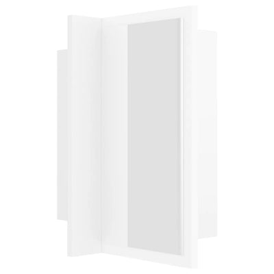 Kylpyhuoneen LED-peilikaappi valkoinen 40x12x45 cm akryyli
