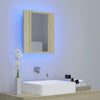Kylpyhuoneen LED peilikaappi Sonoma tammi 40x12x45 cm akryyli