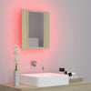 Kylpyhuoneen LED peilikaappi Sonoma tammi 40x12x45 cm akryyli