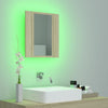 Kylpyhuoneen LED peilikaappi Sonoma tammi 40x12x45 cm akryyli