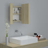 Kylpyhuoneen LED peilikaappi Sonoma tammi 40x12x45 cm akryyli
