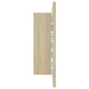 Kylpyhuoneen LED peilikaappi Sonoma tammi 40x12x45 cm akryyli