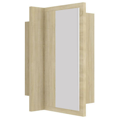 Kylpyhuoneen LED peilikaappi Sonoma tammi 40x12x45 cm akryyli