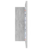 Kylpyhuoneen LED peilikaappi betoninharmaa 40x12x45 cm akryyli