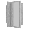 Kylpyhuoneen LED peilikaappi betoninharmaa 40x12x45 cm akryyli