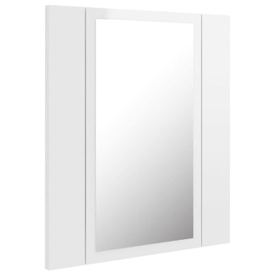 Kylpyhuoneen LED peilikaappi korkeak. valk. 40x12x45 cm akryyli