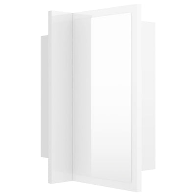 Kylpyhuoneen LED peilikaappi korkeak. valk. 40x12x45 cm akryyli