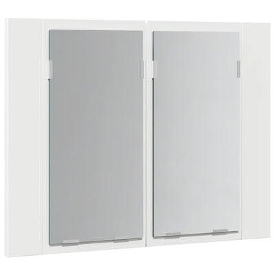 Valkoinen kylpyhuoneen led peilikaappi Cinoneva 60x12x45cm (akryyli)