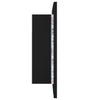 Kylpyhuoneen LED peilikaappi musta 60x12x45 cm akryyli