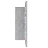 Kylpyhuoneen LED peilikaappi betoninharmaa 60x12x45 cm akryyli