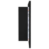 Kylpyhuoneen LED peilikaappi musta 90x12x45 cm akryyli
