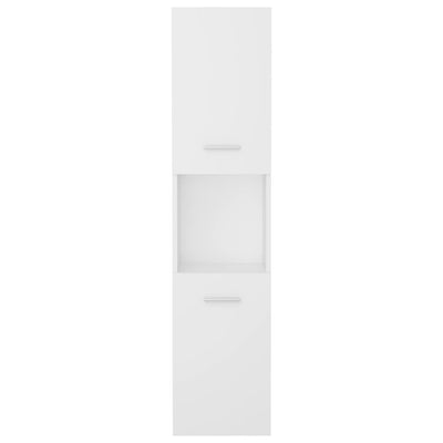 Kylpyhuonekaappi musta 30x30x130 cm tekninen puu