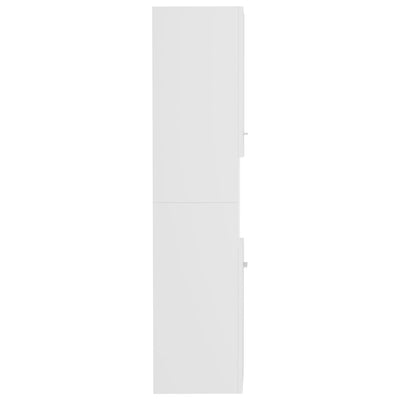 Kylpyhuonekaappi musta 30x30x130 cm tekninen puu