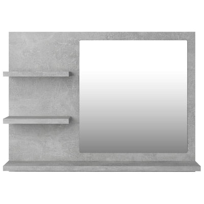 Kylpyhuonepeili betoninharmaa 60x10,5x45 cm tekninen puu