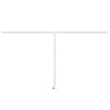 Valkoinen markiisin tolppasarja Meldan 450x245cm (rauta)