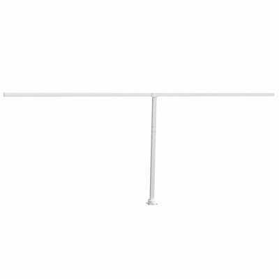 Valkoinen markiisin tolppasarja Meldan 600x245cm (rauta)