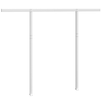 Valkoinen markiisin tolppasarja Nenciu 300x245cm (rauta)