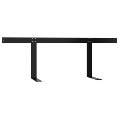 Kuormalavasohvan selkänoja musta 110 cm rauta