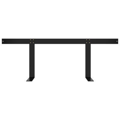Kuormalavasohvan selkänoja musta 110 cm rauta