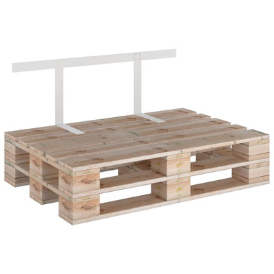 Valkoinen kuormalavasohvan selkänoja Alfredtha 110cm (rauta)