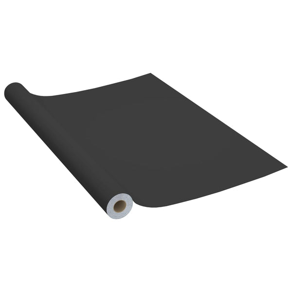 Musta itseliimautuvat huonekalukalvot Oradea 500x90cm (2 kpl pvc)