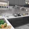 Musta itseliimautuvat huonekalukalvot Oradea 500x90cm (2 kpl pvc)
