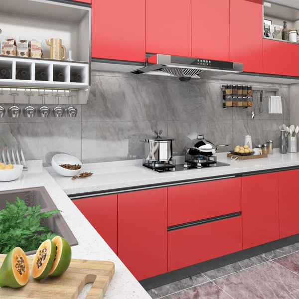 Punainen itseliimautuvat huonekalukalvot Oradea 500x90cm (2 kpl pvc)