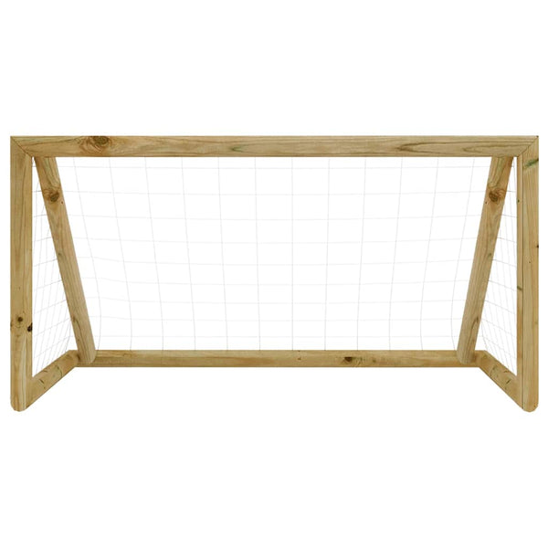 Jalkapallomaali verkolla 120x60x80 cm kyllästetty mänty