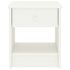 Valkoinen yöpöytä Ciochina 35x30x40cm (mänty)