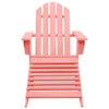 Adirondack-puutarhatuoli rahilla täysi kuusi pinkki