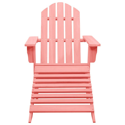 Adirondack-puutarhatuoli rahilla täysi kuusi pinkki