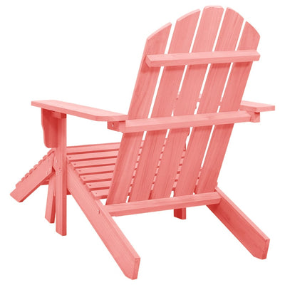 Adirondack-puutarhatuoli rahilla täysi kuusi pinkki
