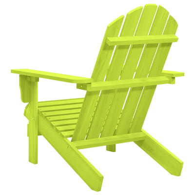 Adirondack-puutarhatuoli täysi kuusi vihreä
