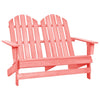 2-istuttava Adirondack-puutarhatuoli täysi kuusi pinkki