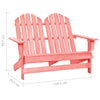2-istuttava Adirondack-puutarhatuoli täysi kuusi pinkki