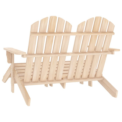 2-istuttava Adirondack-puutarhatuoli/rahi täysi kuusi