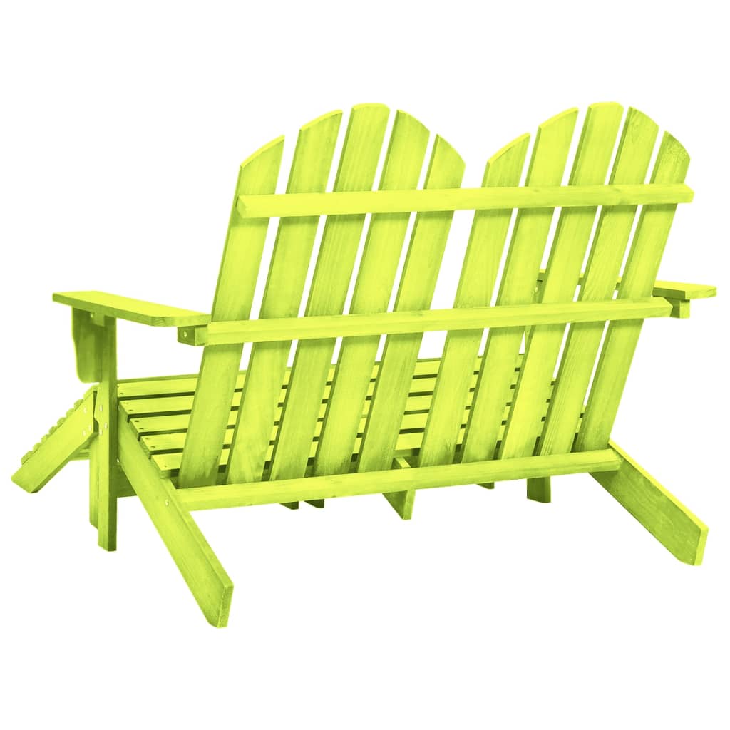 2-istuttava Adirondack-puutarhatuoli/rahi kuusi vihreä