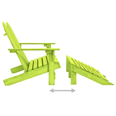 2-istuttava Adirondack-puutarhatuoli/rahi kuusi vihreä