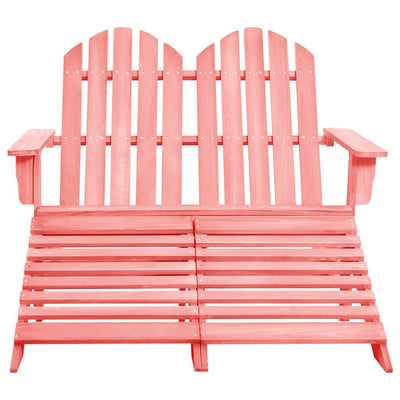 2-istuttava Adirondack-puutarhatuoli/rahi kuusi pinkki