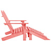 2-istuttava Adirondack-puutarhatuoli/rahi kuusi pinkki