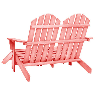 2-istuttava Adirondack-puutarhatuoli/rahi kuusi pinkki