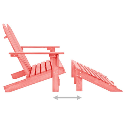 2-istuttava Adirondack-puutarhatuoli/rahi kuusi pinkki