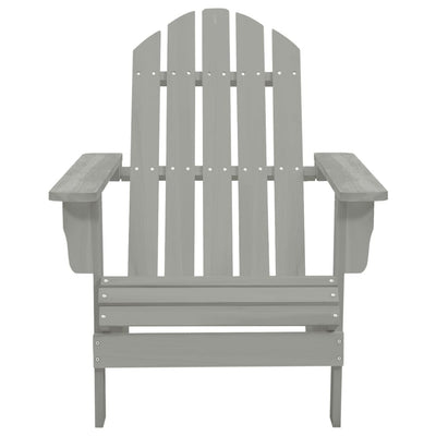 Adirondack-puutarhatuoli rahi ja pöytä täysi kuusi harmaa