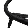 7-osainen Ulkoruokailuryhmä PVC rottinki musta