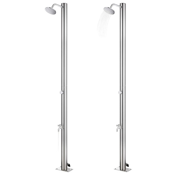 Ruostumaton teräs puutarhasuihku Pandelache 215cm