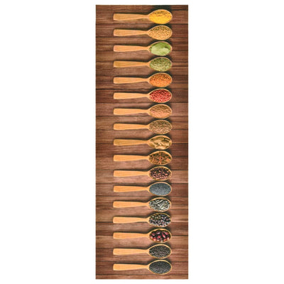 Keittiön pestävä lattiamatto Spoons 60x300 cm
