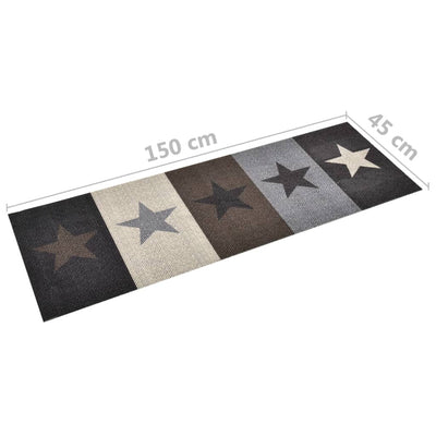 Keittiön pestävä lattiamatto Stars 45x150 cm
