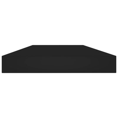 Kirjahyllytasot 4 kpl musta 40x10x1,5 cm tekninen puu