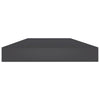 Kirjahyllytasot 8 kpl harmaa 40x10x1,5 cm lastulevy