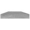 Kirjahyllytasot 4 kpl betoninharmaa 40x10x1,5 cm tekninen puu